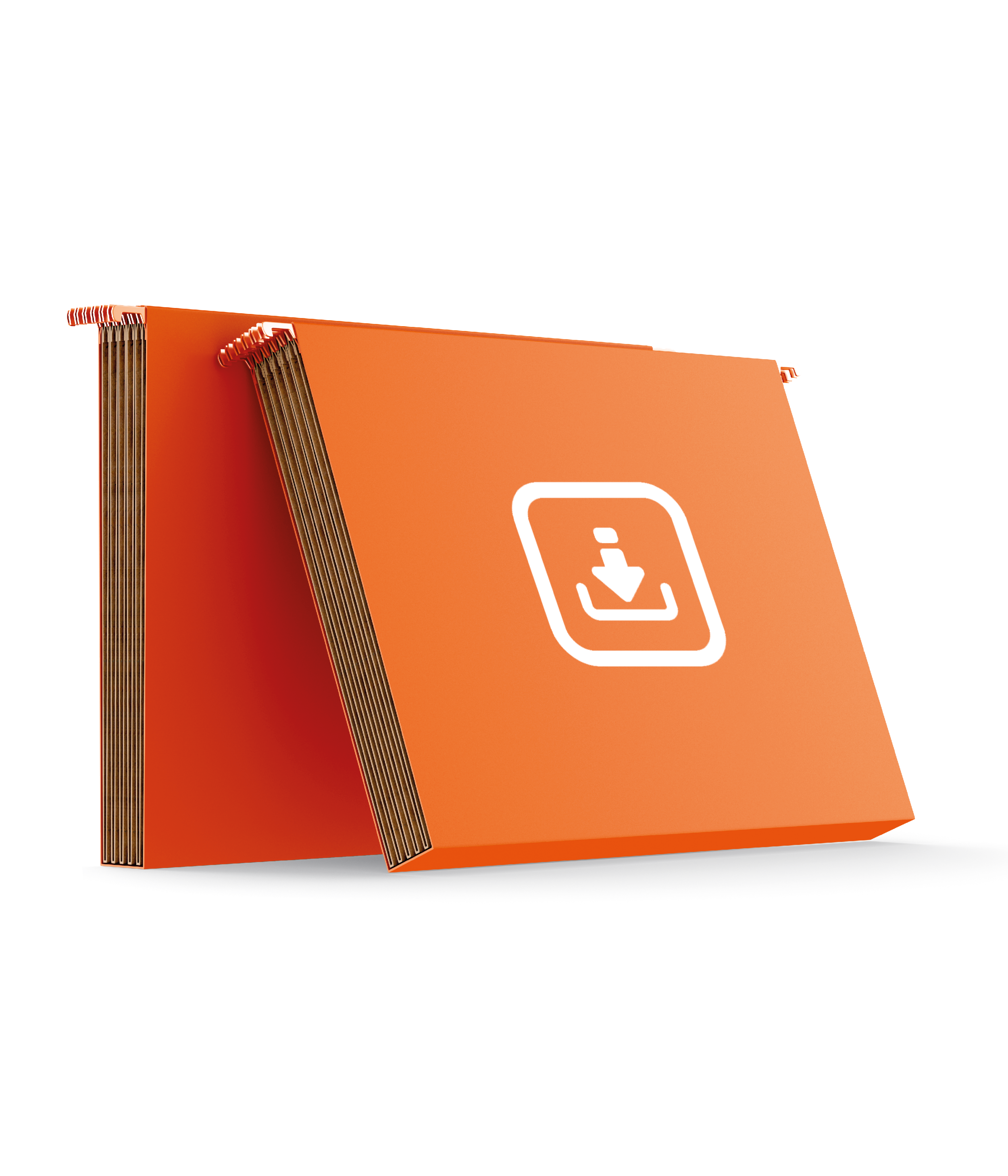 Orange folders